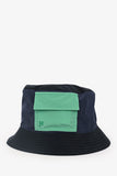 Hermes Navy/Black/Green Reversible Bucket Hat Size 58