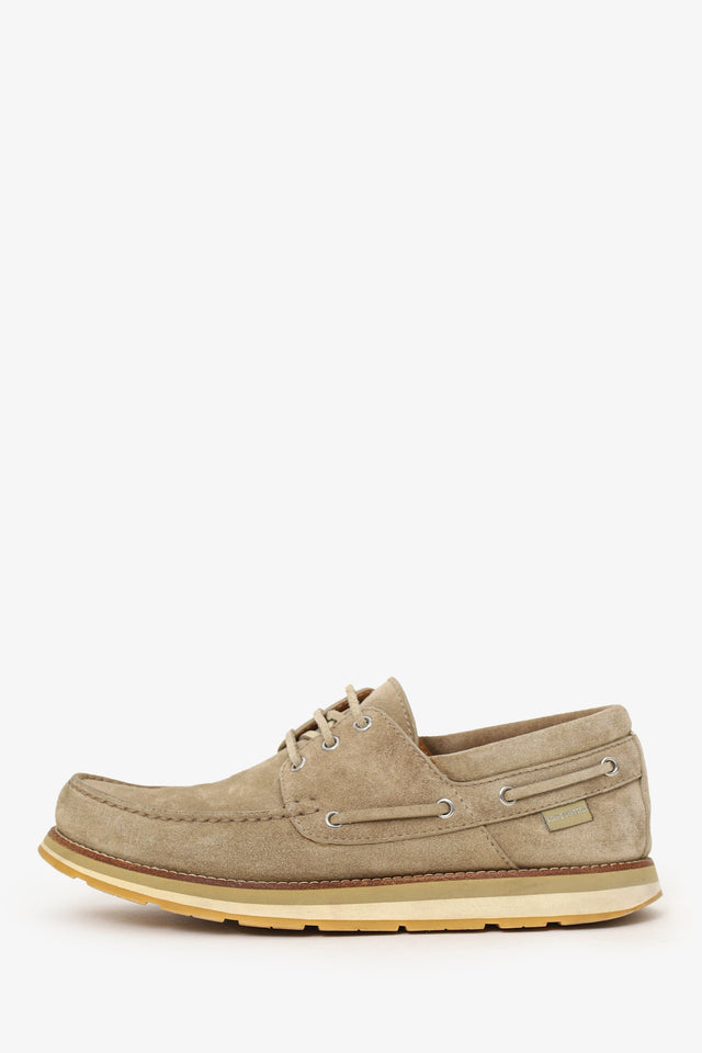 Louis Vuitton Taupe Suede Boat Shoes Size 8.5 Mens