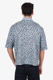 Hermes Blue Printed Polo Shirt Size M