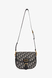 Christian Dior Blue Oblique Medium Bobby Bag