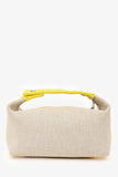 Hermes Beige/Yellow Canvas Bride-A-Brac Small Case