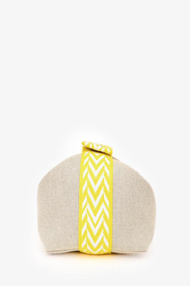 Hermes Beige/Yellow Canvas Bride-A-Brac Small Case