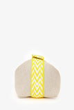 Hermes Beige/Yellow Canvas Bride-A-Brac Small Case