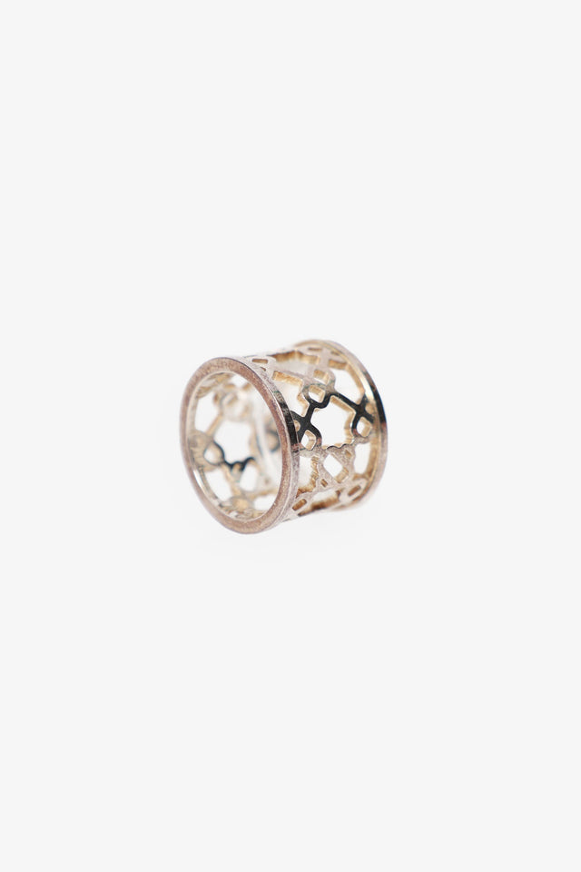 Hermes Sterling Silver Chaine d'Ancre Passerelle Ring