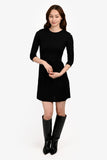 Burberry Black/Nova Check Turn Up Sleeve Dress Size 4