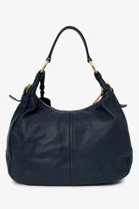 Prada Blue Soft Calf Leather Hobo Bag