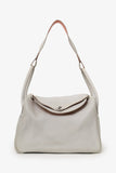 Hermes 2013 Light Grey Clemence Leather Lindy 30