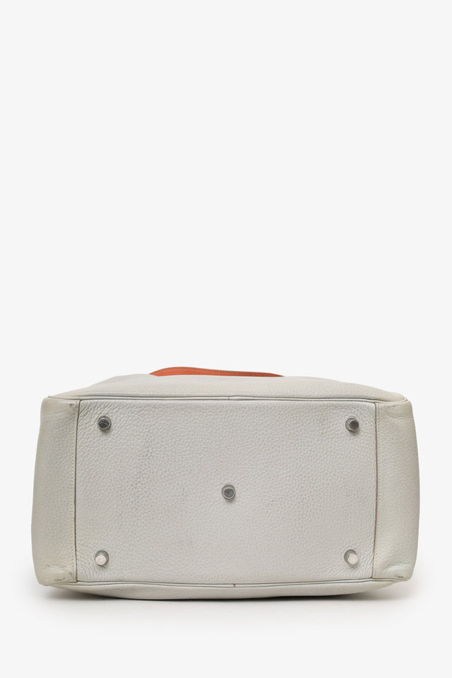 Hermes 2013 Light Grey Clemence Leather Lindy 30