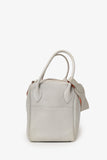 Hermes 2013 Light Grey Clemence Leather Lindy 30