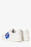 Louis Vuitton White/Blue Leather Logo Low Top Sneakers Size 5