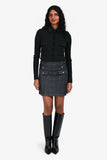 Louis Vuitton Denim Front Pocket Mini Skirt Size 36