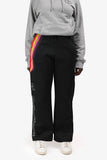 Louis Vuitton Black Neoprene Logo Track Rainbow Embroidered Pants Size M Mens