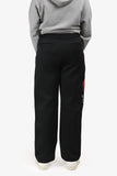 Louis Vuitton Black Neoprene Logo Track Rainbow Embroidered Pants Size M Mens