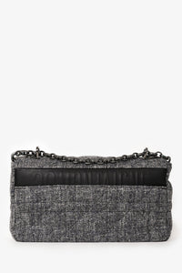 Christian Dior 2022 Grey Tweed Medium Caro Bag