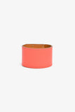 Hermes Coral Leather 'Kelly Dog' Bracelet