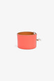 Hermes Coral Leather 'Kelly Dog' Bracelet