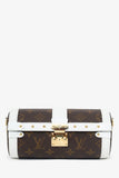 Louis Vuitton White/Brown Monogram Papillon Trunk With Pouch