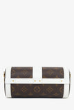 Louis Vuitton White/Brown Monogram Papillon Trunk With Pouch