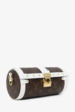 Louis Vuitton White/Brown Monogram Papillon Trunk With Pouch