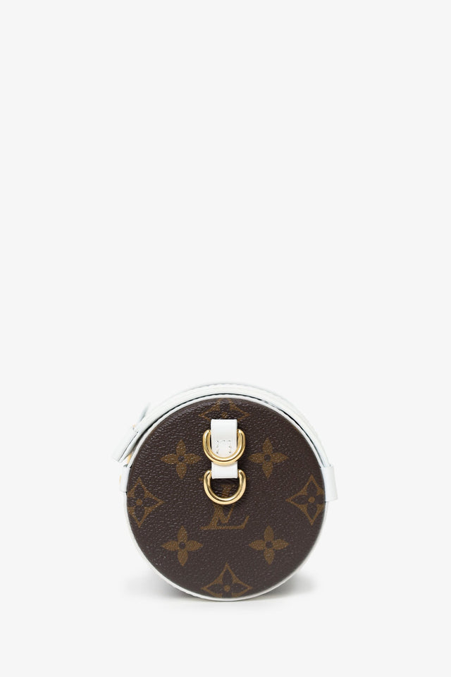 Louis Vuitton White/Brown Monogram Papillon Trunk With Pouch