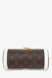 Louis Vuitton White/Brown Monogram Papillon Trunk With Pouch