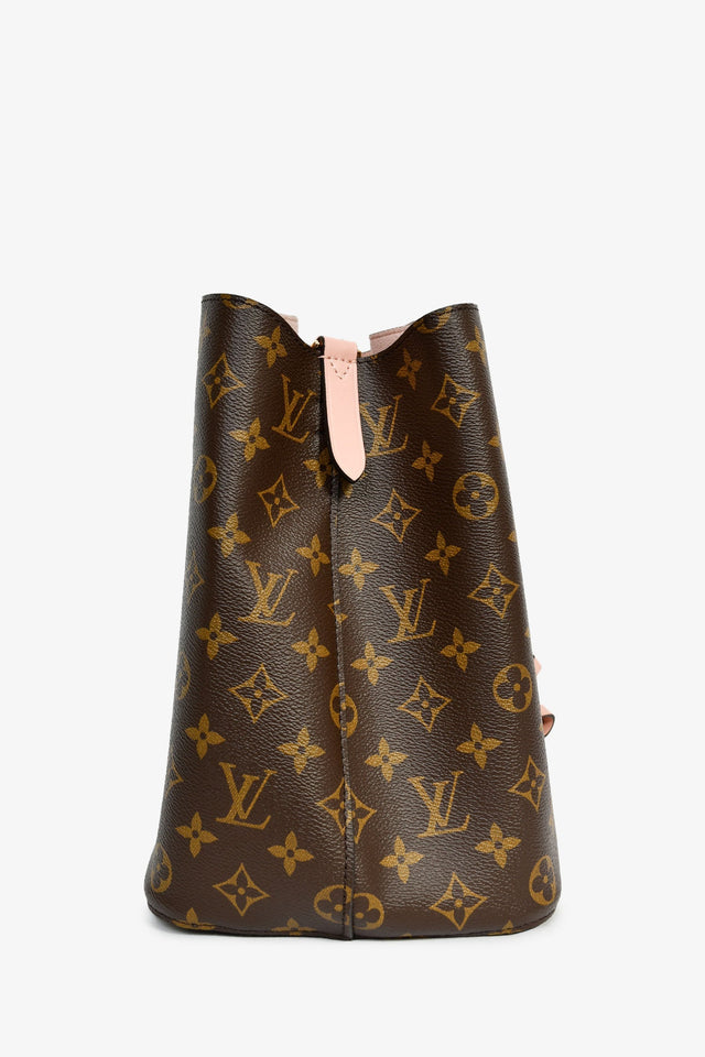 Louis Vuitton 2017 Monogram/Pink 'Neo Noe' MM Bucket Bag with 2 Straps