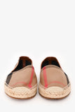 Burberry Nova Check Canvas Espadrilles Size 38