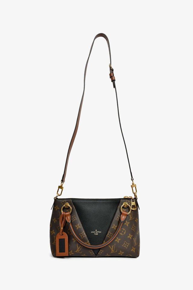 Louis Vuitton 2020 Monogram/Black 'V' Tote BB with Strap