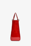 Christian Dior 2011 Red Patent Leather Large Lady Dior