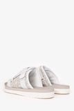 Christain Dior White/Beige Oblique 'Alpha' Slides Size 40