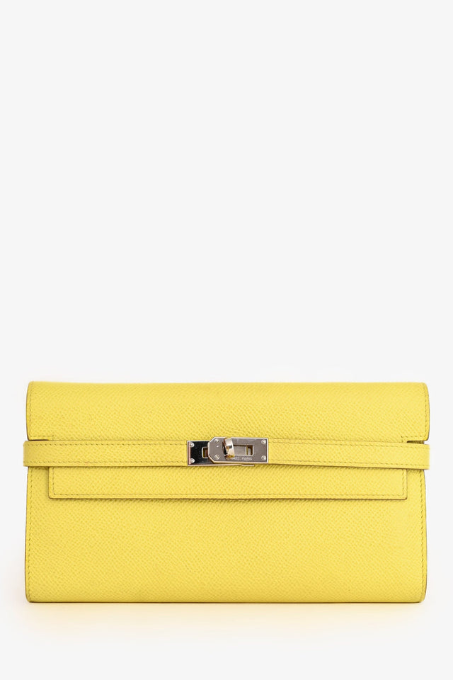 Hermes 2013 Yellow Epsom Kelly Wallet