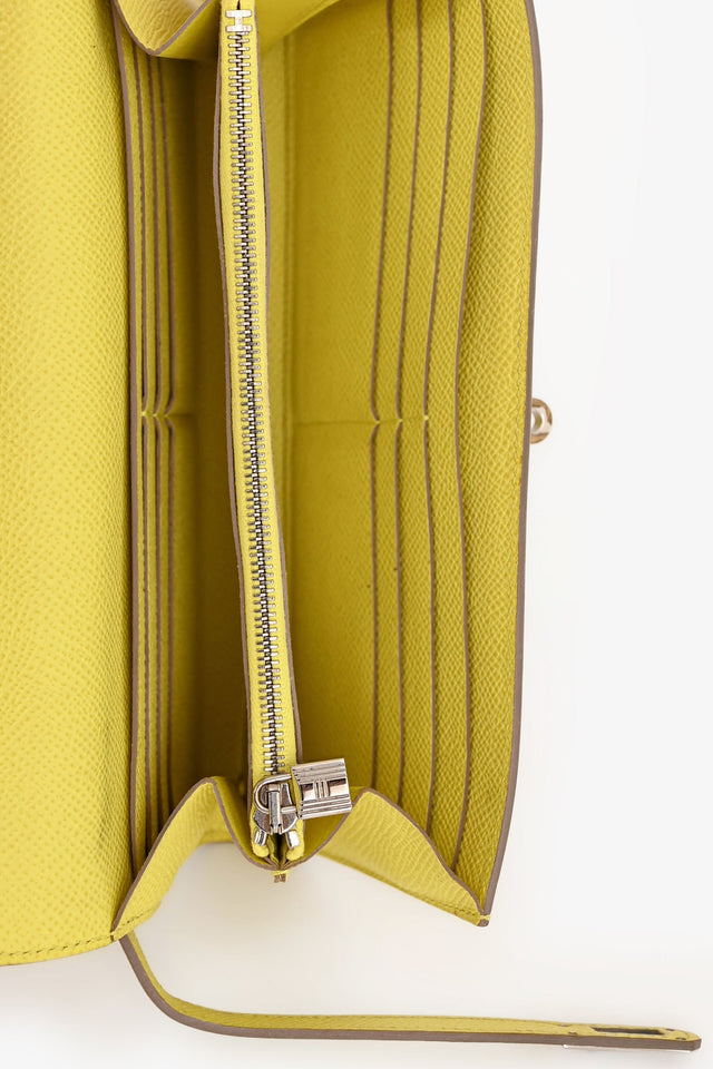 Hermes 2013 Yellow Epsom Kelly Wallet