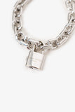 Louis Vuitton 18K White Gold/Pave Diamond Heart Tag Chain Bracelet