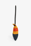 Hermes Yellow Striped Canva 'Aline' Small Tote Bag