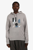 Hermes Grey Cotton Embroidered Hoodie Size L