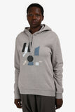 Hermes Grey Cotton Embroidered Hoodie Size L