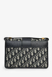 Christian Dior 2019 Navy Leather/Oblique 30 Montaigne Shoulder Bag