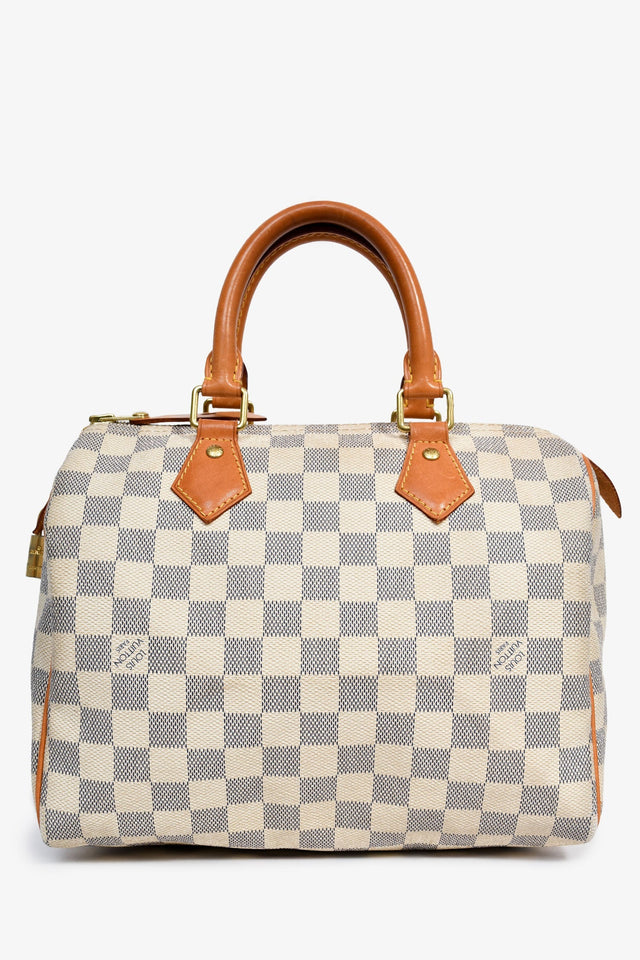 Louis Vuitton 2014 Damier Azur Speedy 25 Top Handle