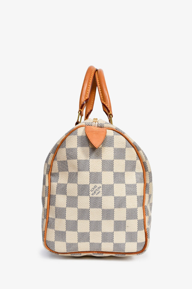 Louis Vuitton 2014 Damier Azur Speedy 25 Top Handle