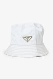 Prada White Nylon Bucket Hat Size S
