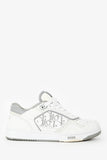 Christian Dior White Leather Oblique Low-Top Sneaker Size 36