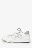 Christian Dior White Leather Oblique Low-Top Sneaker Size 36