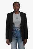 Burberry Black Wool Single Breasted Blazer Size 46S
