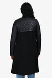 Louis Vuitton Black Quilted Nylon/Fabric Gold Metal Twist Coat Size 36