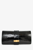 Hermes 2016 Black Alligator 'Medor' 23 Clutch