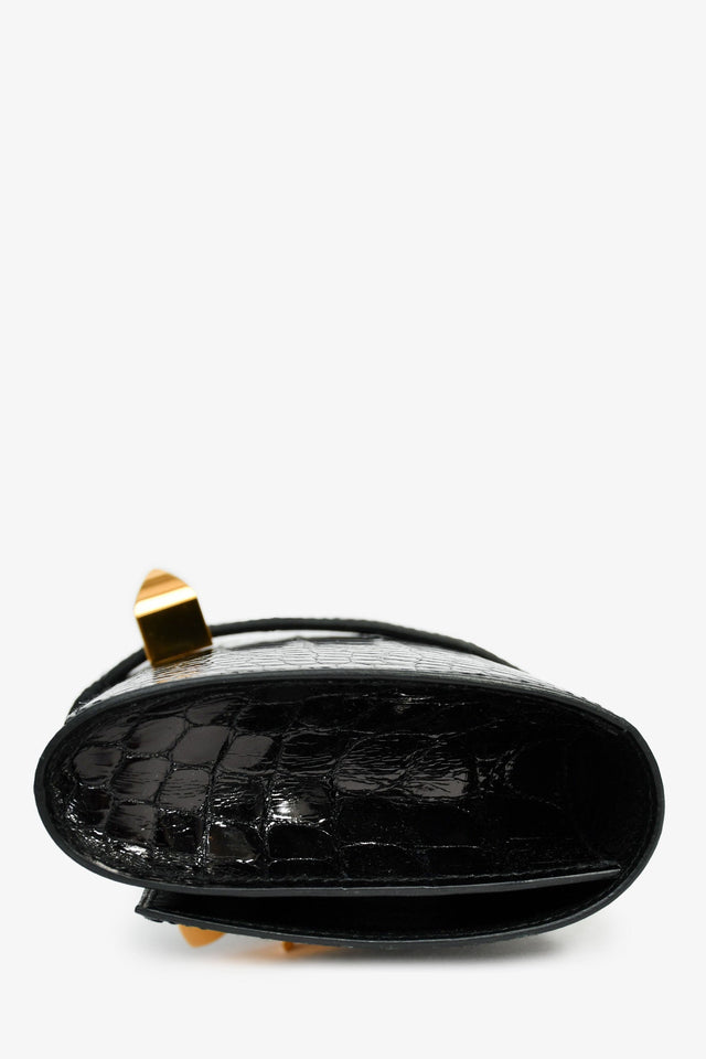 Hermes 2016 Black Alligator 'Medor' 23 Clutch