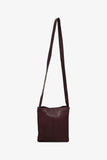Hermes Burgundy Leather Toudou Shoulder Bag