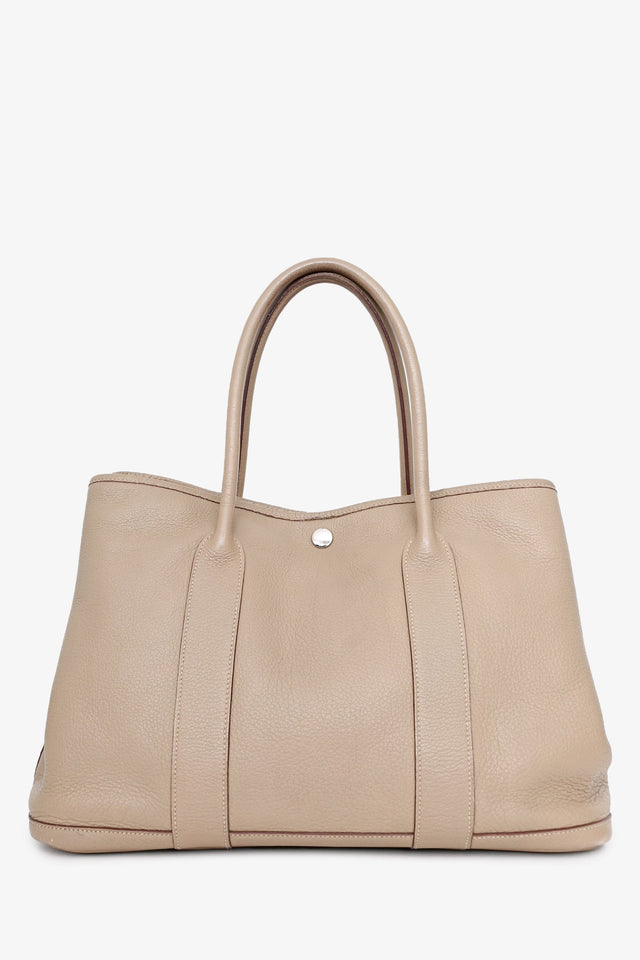 Hermes Taupe Negonda Leather Garden Party 36