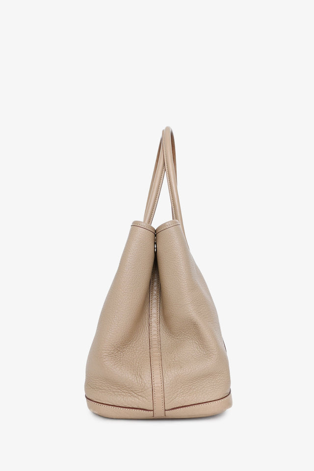 Hermes Taupe Negonda Leather Garden Party 36
