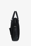 Prada Black Nylon Saffiano Leather Trim Briefcase